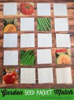 Garden Seed Packet Match