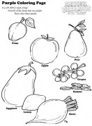 Purple Coloring Page
