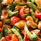 Chicken and Veggies in Sweet Chili Sauce 