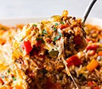 Unstuffed Pepper Casserole (with Vegetarian/Vegan options)