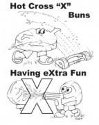 X is for Hot Cross Buns
